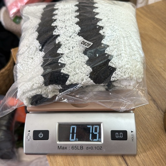 Black and white crochet mini dress or swim cover up - Picture 8 of 8